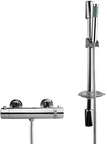 Hydra Showers Thermostatic Bar Shower Valve With Shower Kit.