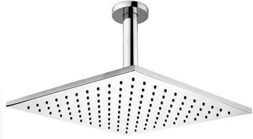 Hydra Showers Large Square Shower Head & Arm (300mm x 300mm).