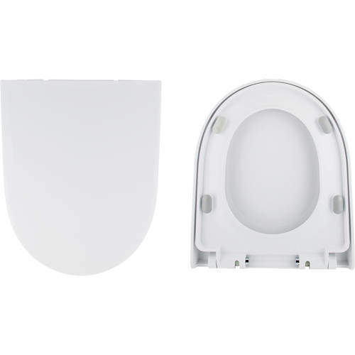 Oxford Spek Wrapover Heavy Duty Soft Close Toilet Seat (White).