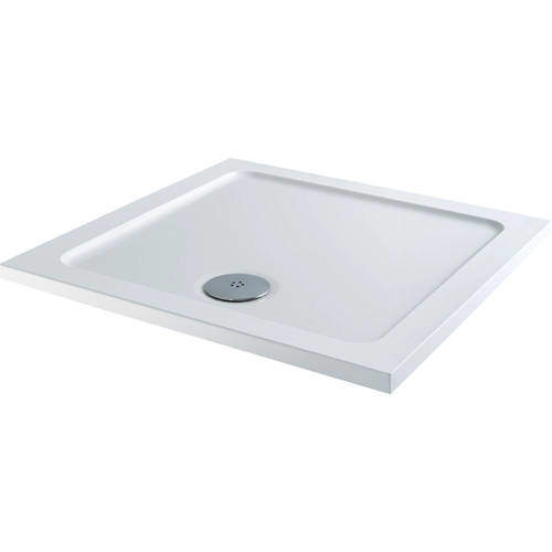Tuff Trays Square Stone Resin Shower Tray & Waste 700x700mm (Low Profile).