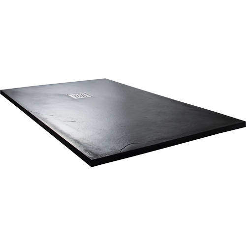 Slate Trays Rectangular Shower Tray With Waste 1200x800mm (Anthracite).