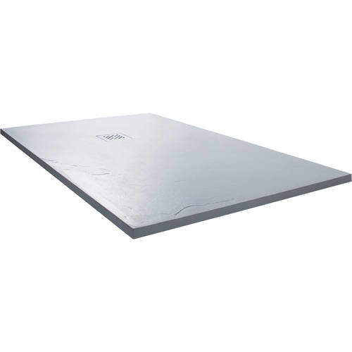 Slate Trays Rectangular Shower Tray With Waste 1200x800mm (White).