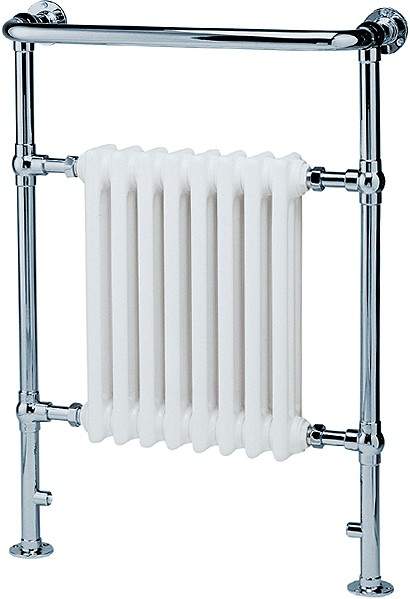 Hydra Victoria traditional bathroom radiator and towel rail (chrome). 584x945mm.