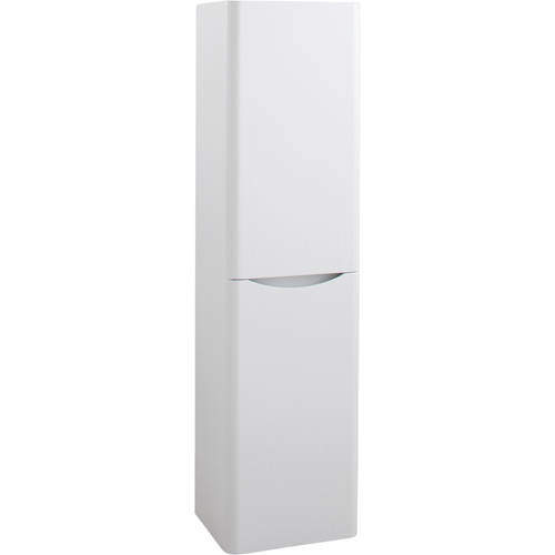 Italia Furniture Wall Mounted Bathroom Storage Unit (White Ash).