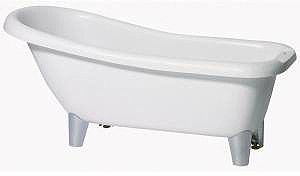 Hydra Eton 1570 Slipper Roll Top Bath With Modern Chrome Feet. 157
0mm.