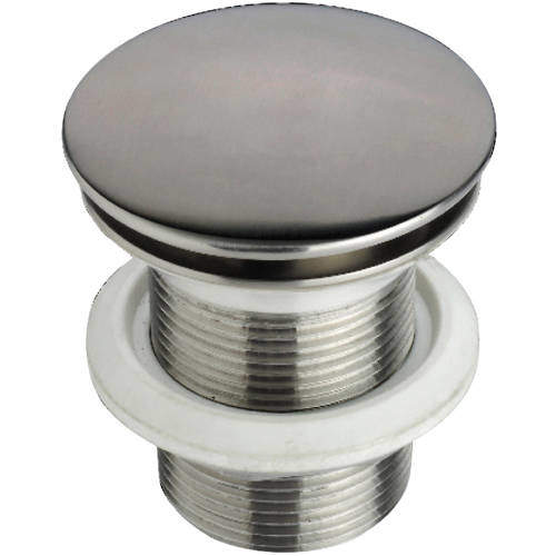 JTP Inox Freeflow Basin Waste (Unslotted, Stainless Steel).