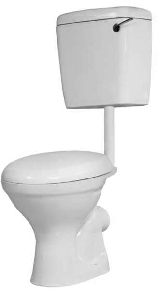 Hydra Alpha Low Level Toilet With Lever Flush Cistern (Bottom Feed).