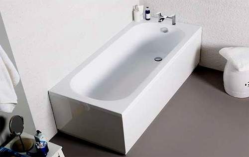 Hydra Revive Single Ended Acrylic Bath With Legs. 1600x700mm.