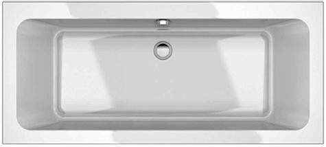 Hydra Options Double Ended Acrylic Bath With Legs. 1700x750mm.