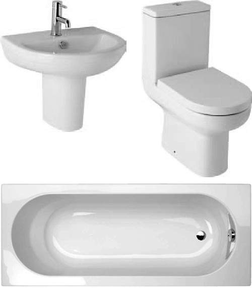 Hydra Revive Deluxe  Suite With 1500x700mm Single Ended Acrylic Bath.