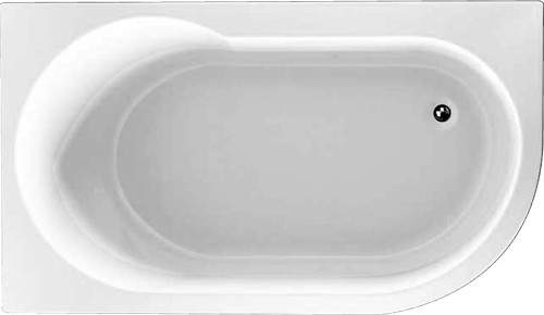 Hydra Serena Corner Bath With Panel. 1550x900mm (Left Handed).