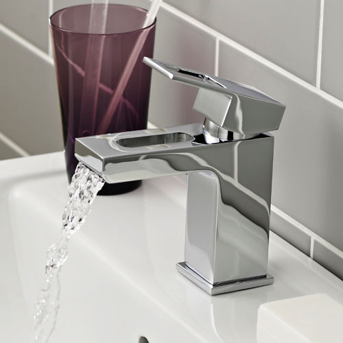 Kartell Kourt Basin Mixer Tap With Click Clack Waste (Chrome).