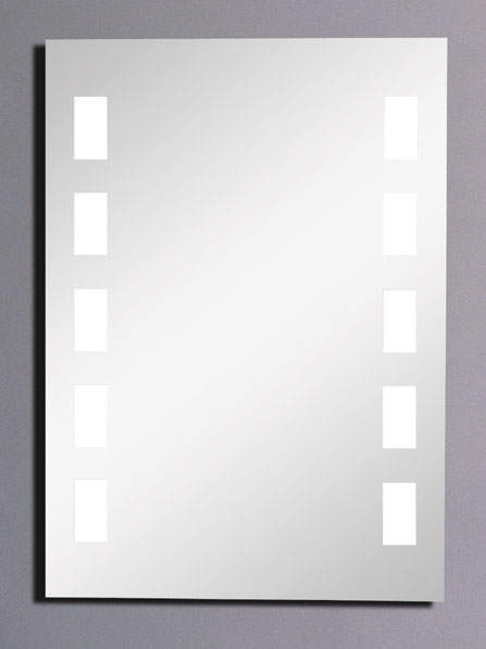 Hudson Reed Innisfree backlit illuminated bathroom mirror.  Size 500x700mm.