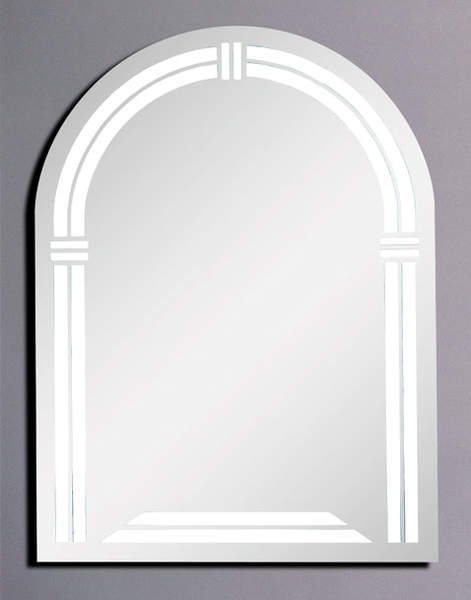 Hudson Reed Trafford backlit illuminated bathroom mirror.  Size 600x800mm.