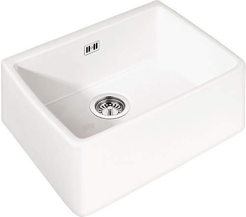 Rangemaster Classic Beflast 1.0 Bowl Ceramic Sink. 595mm x 455mm.