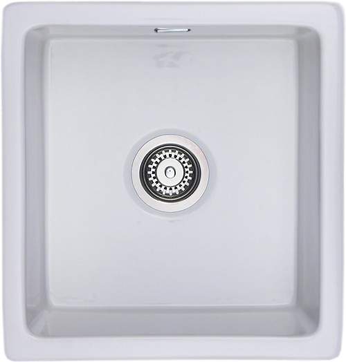 Rangemaster Rustique Undermount 1.0 Bowl Ceramic Kitchen Sink