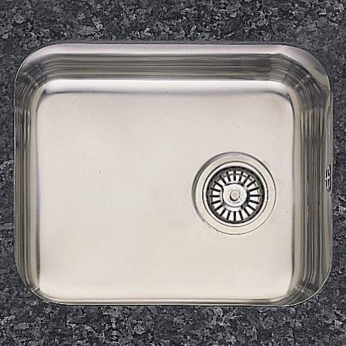 Rangemaster Atlantic Undermount 1.0 Bowl Steel Kitchen Sink With BSW.