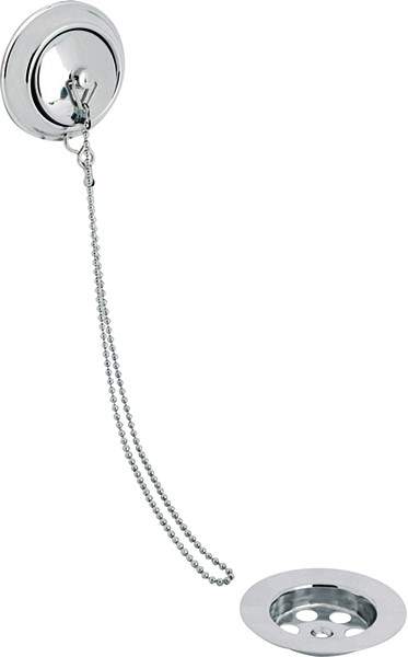 Mayfair Accessories Retainer Bath Waste With Plug & Chain (Chrome).