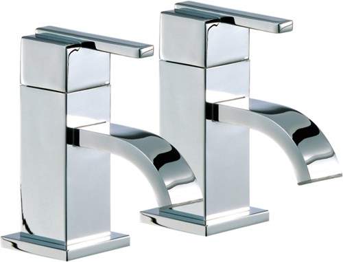 Mayfair Ice Fall Lever Bath Taps (Pair, Chrome).