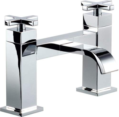 Mayfair Ice Fall Cross Bath Filler Tap (Chrome).