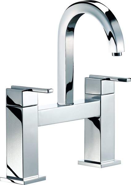 Mayfair Ice Quad Lever Bath Filler Tap (High Spout, Chrome).