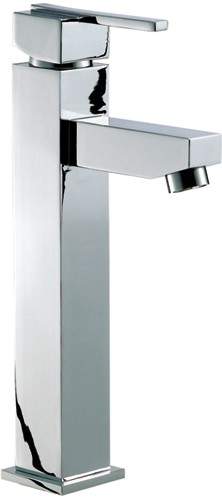 Mayfair Ice Quad Lever Cloakroom Mono Basin Mixer Tap, 283mm High.