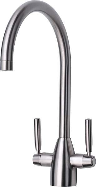 Mayfair Kitchen Rumba Kitchen Mixer Tap, Swivel Spout (Brushed Nickel).