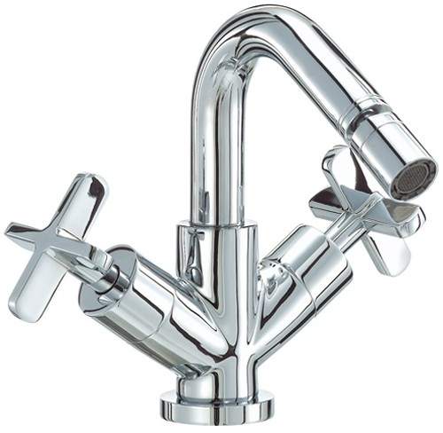 Mayfair Loli Mono Bidet Mixer Tap With Pop-Up Waste (Chrome).