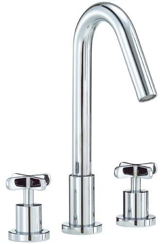 Mayfair Loli 3 Tap Hole Bath Filler Tap (Chrome).