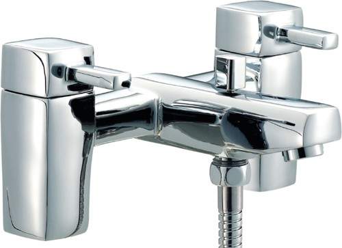 Mayfair QL Bath Shower Mixer Tap With Shower Kit (Chrome).