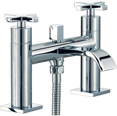 Mayfair Surf Bath Shower Mixer Tap With Shower Kit (Chrome).