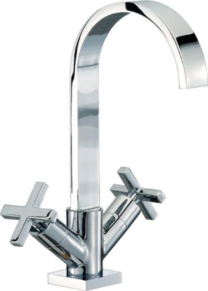 Mayfair Surf Mono Basin Mixer Tap With Pop-Up Waste (Chrome).