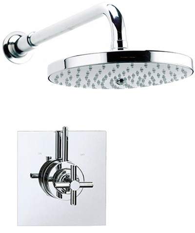 Mayfair Series X Dual Thermostatic Shower Valve With Fixed Shower Head.