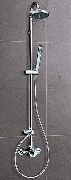 Mayfair Series L Exposed Thermostatic Shower Set With Valve, Riser & Head.