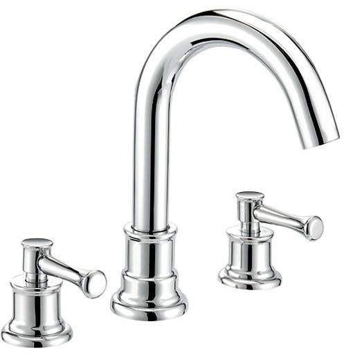 Mayfair Tait Lever 3 Tap Hole Bath Filler Tap (Chrome).