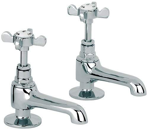 Mayfair Westminster Basin Taps (Pair, Chrome).