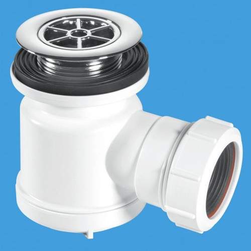 McAlpine Shower Traps 1 1/2" x 19mm Water Seal Shower Trap, 70mm Flange.