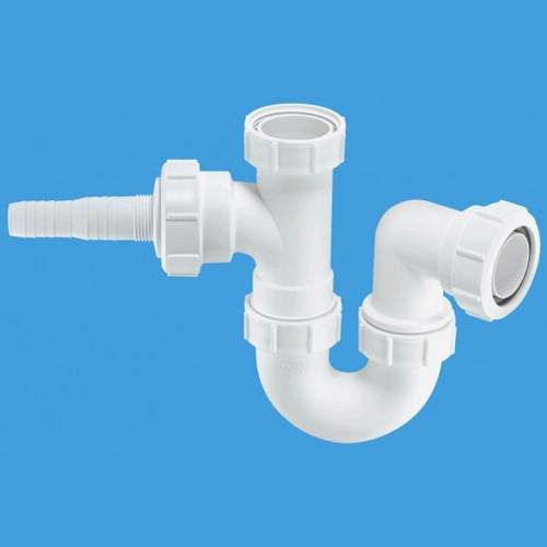 McAlpine Plumbing 1 1/2" Sink Trap With Horizontal Inlet.