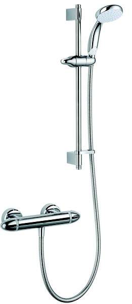 Mira Coda Pro EV Thermostatic Bar Shower Valve With Slide Rail Kit.