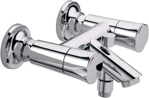 Mira Discovery Wall Mounted Bath Shower Mixer Tap (Chrome).