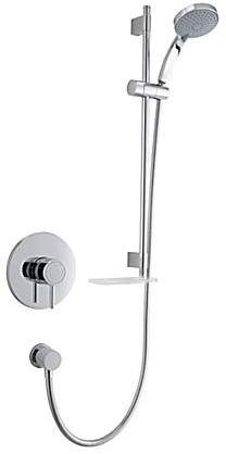 Mira Element Concealed Thermostatic Shower Valve With Slide Rail Kit (Chrome).