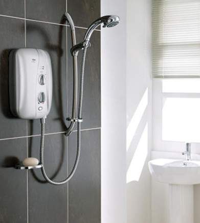 Mira Electric Showers Elite ST Electric Shower (Satin & Chrome, 9.8kW).