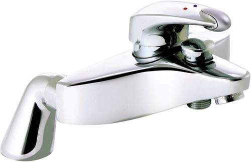 Mira Excel Bath Shower Mixer Tap With Shower Kit (Chrome).