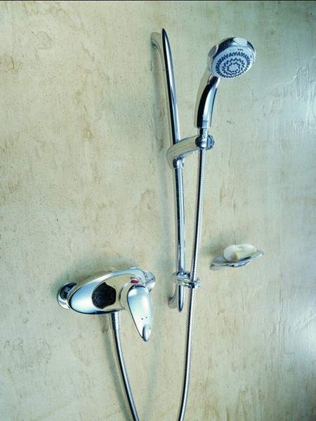 Mira Combiflow Exposed Shower Kit with Slide Rail.