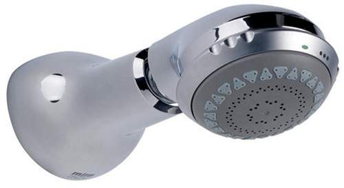 Mira Logic Four Spray Fixed Shower Head (Chrome).