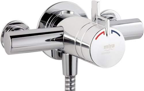 Mira Miniduo Exposed Thermostatic Shower Valve (Chrome).