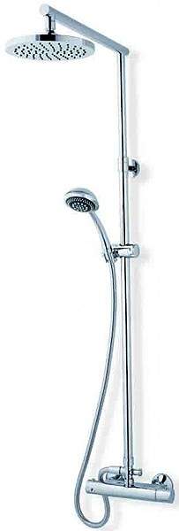 MX Showers Atmos Azure Bar Shower Valve With Rigid Riser Kit.