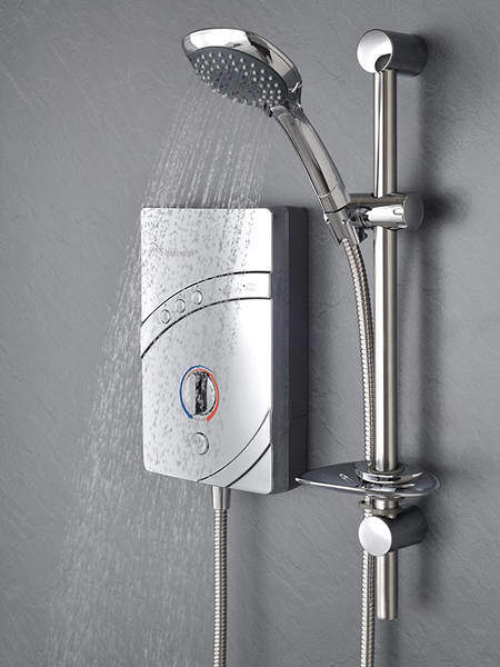 MX Showers InspiratIon QI Electric Shower (9.5kW, Chrome).