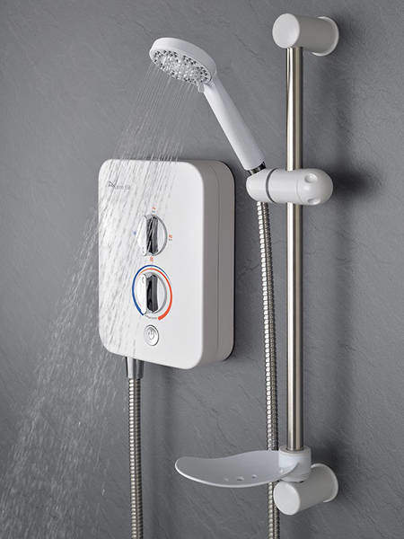 MX Showers Intro 950 Electric Shower (9.5kW, White & Chrome).