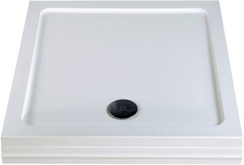 MX Trays Easy Plumb Low Profile Square Shower Tray. 760x760x40mm.